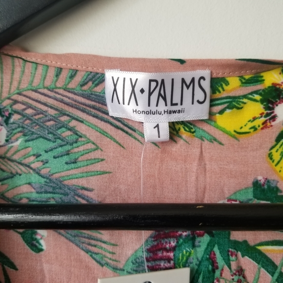 XIX Palms tropical beach Floral two piece set - Picture 6 of 16